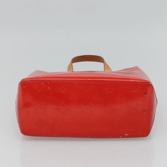 LOUIS VUITTON Monogram Vernis Reade PM Hand Bag Red Rouge M91088 - Picture 9 of 12
